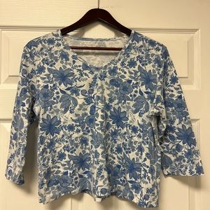 Petite Ladies 3/4 Sleeve Top